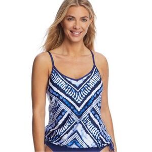 24th & Ocean Women’s Tankini 2-Piece Swim Suit Sz. L